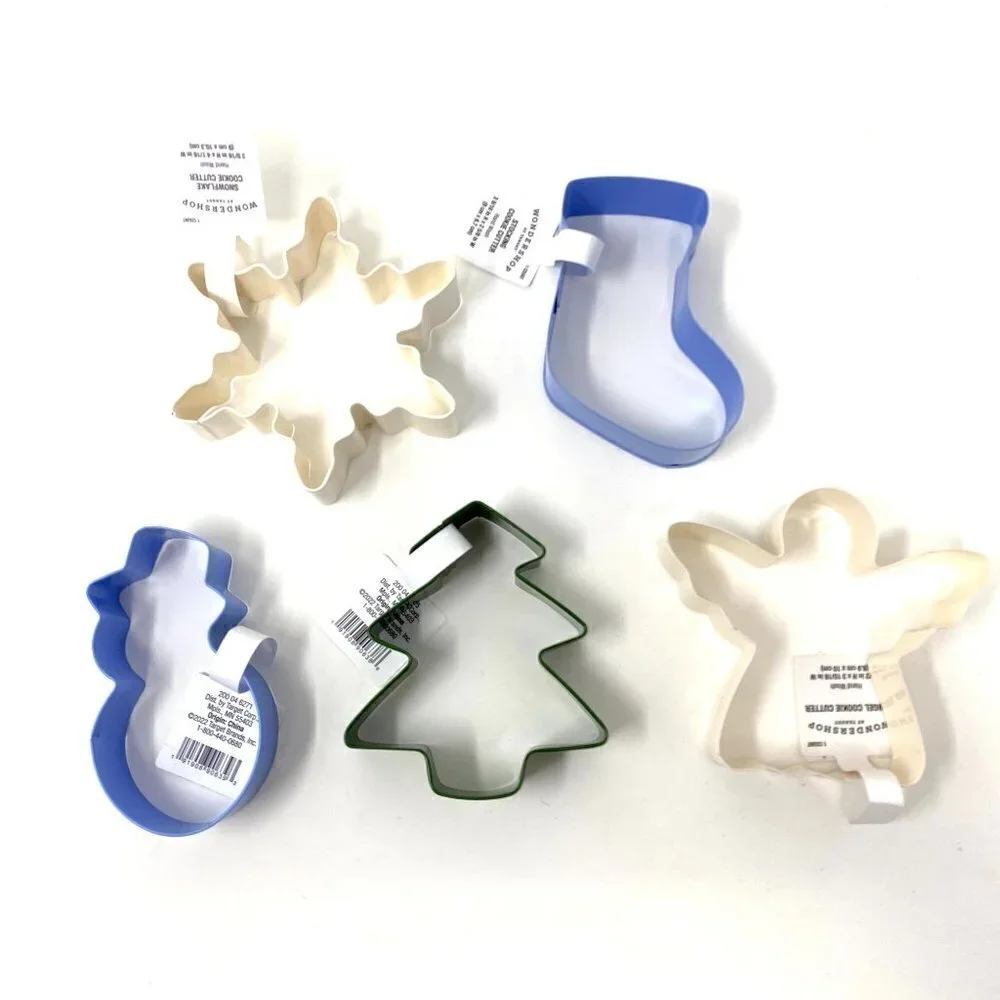 Target Set of 5 Holiday Winter Christmas Cookie Cutters Stainless Steel